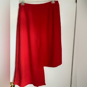SUGAR LIPS Red Asymmetric Skirt - Size S - NEW